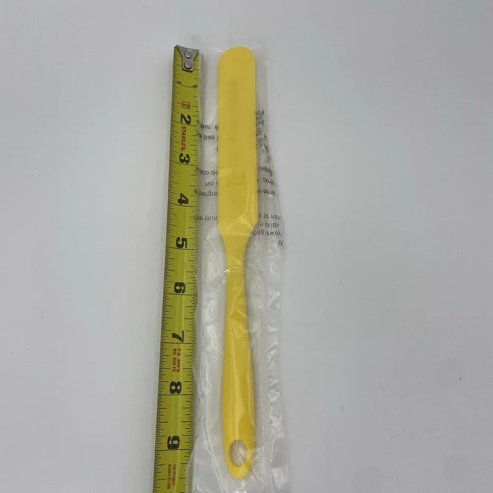 Yellow Silicone Spatula Cake Icing Frosting Spreader Kitchen Bowl Jar Scraper